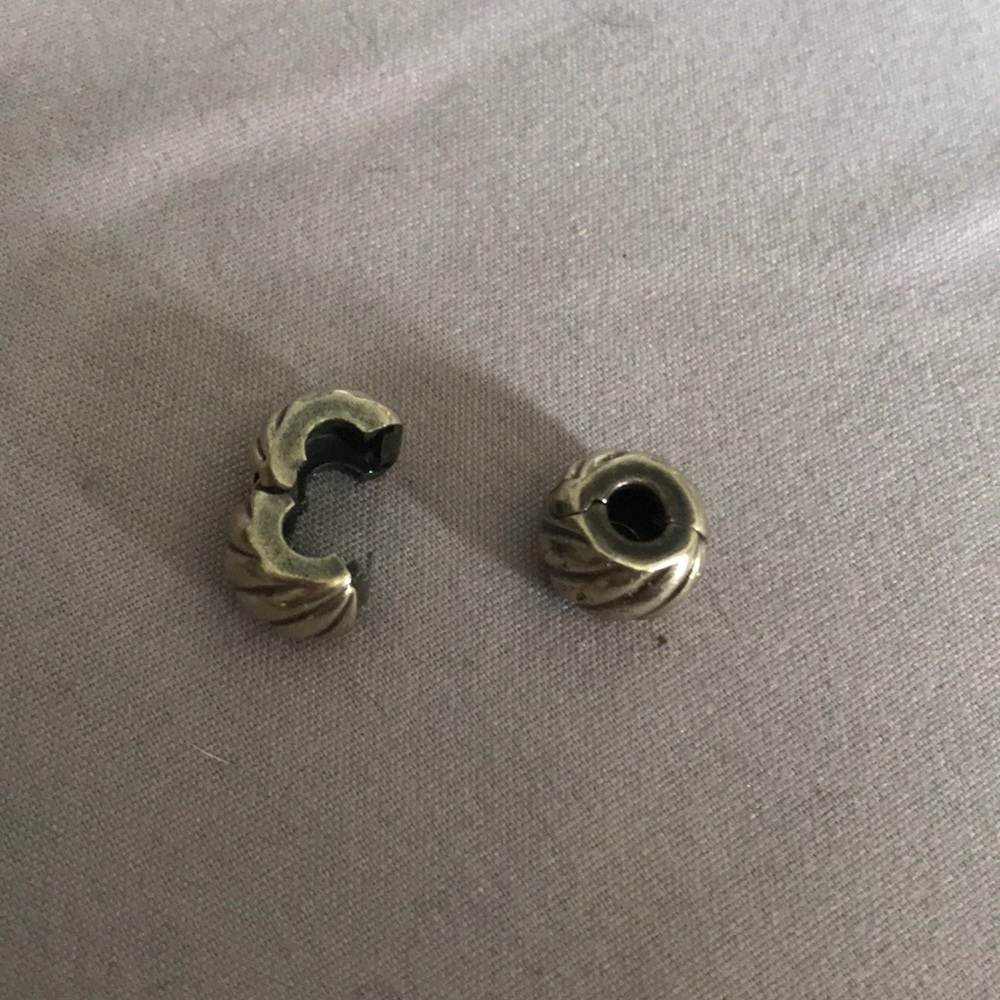 Silver Pandora charm spacer/holder